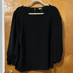 DKNY Women's Elegant Black Blouse